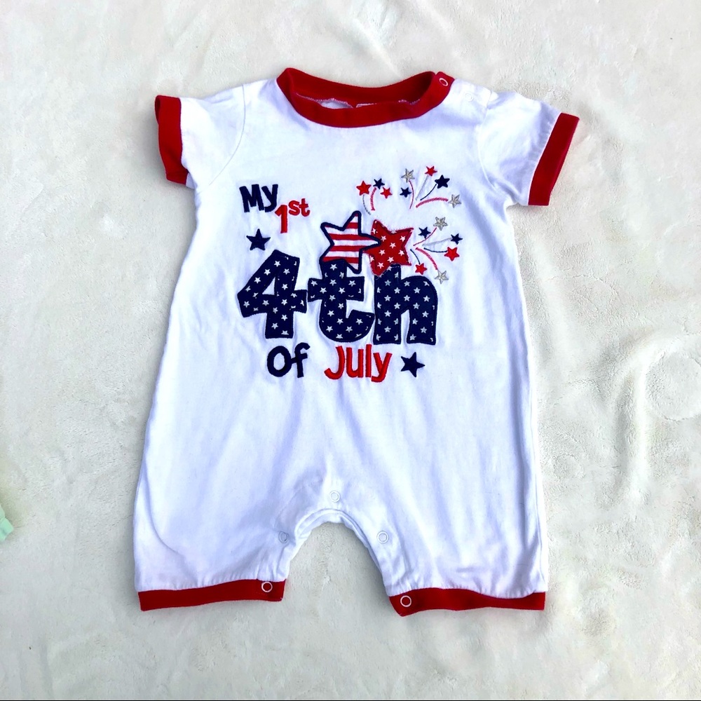 My 1st Fourth of July Onesie Jumpsuit Sz.18 mos.